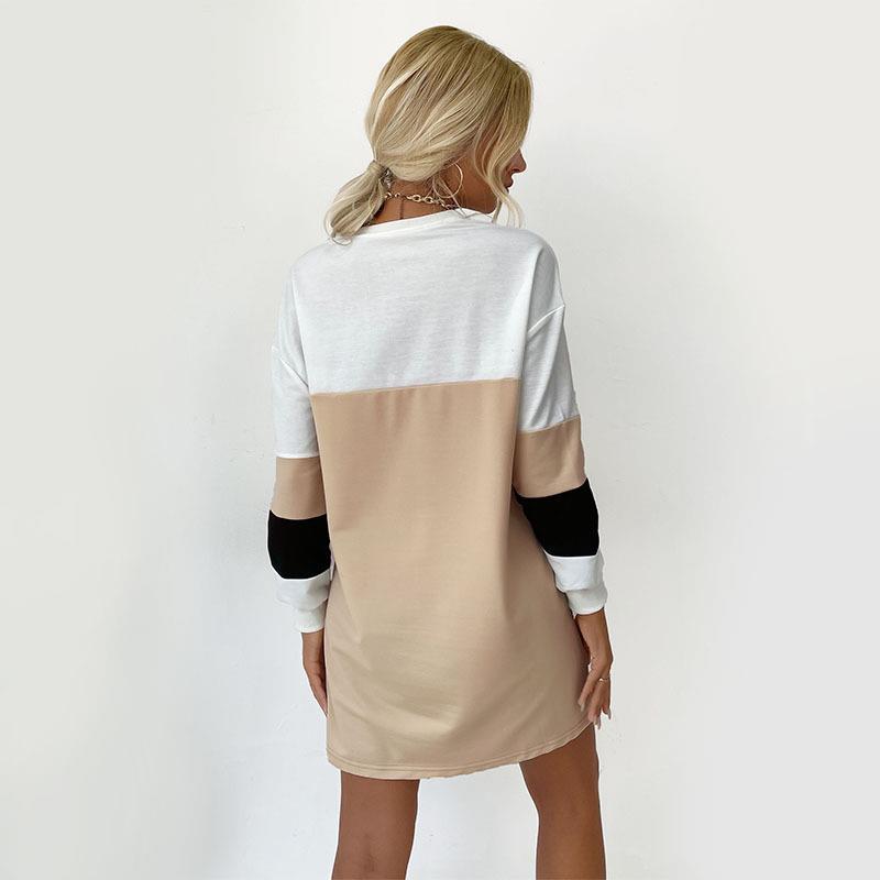 Long Sleeved Loose Pullover Shirt Dress