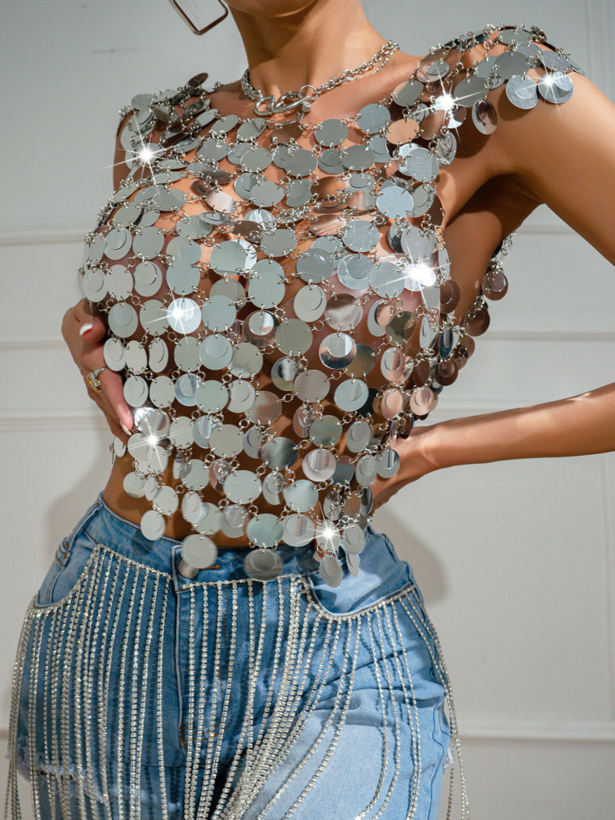 Nightclub Sequin Top