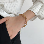 Retro 18K Gold Plated Chain Bracelet