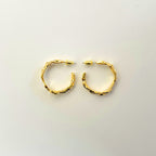 Metal Retro Irregular C-shaped Earrings