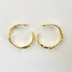 Metal Retro Irregular C-shaped Earrings