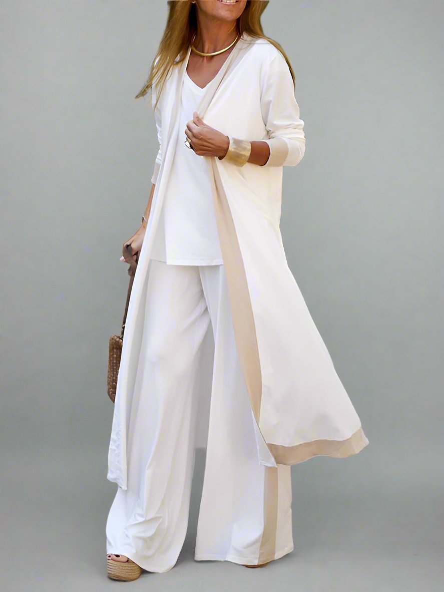 Casual Contrasting Three Loungewear Sets