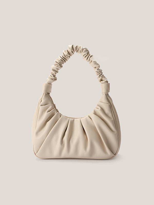 Underarm bag women's cloud pleat bag baguette one shoulder Messenger - ALL HERZ FASHIONS