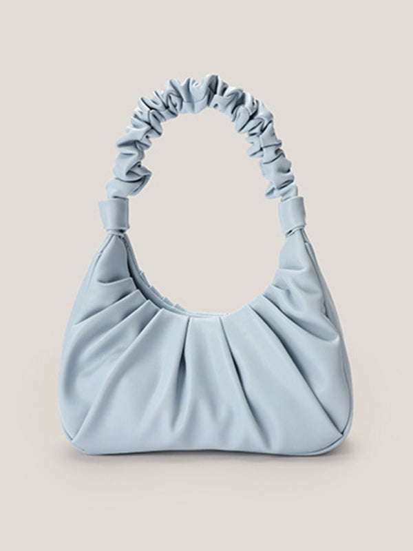 Underarm bag women's cloud pleat bag baguette one shoulder Messenger - ALL HERZ FASHIONS