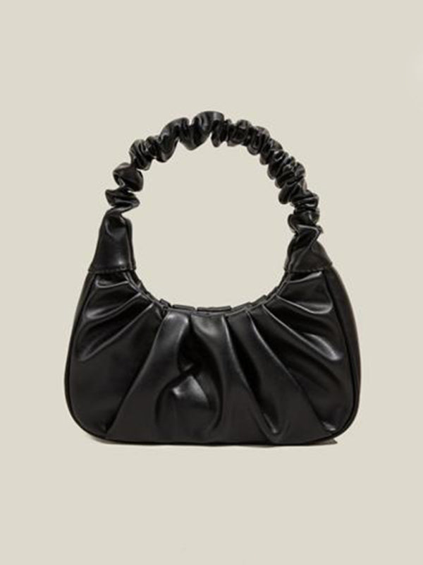 Underarm bag women's cloud pleat bag baguette one shoulder Messenger - ALL HERZ FASHIONS