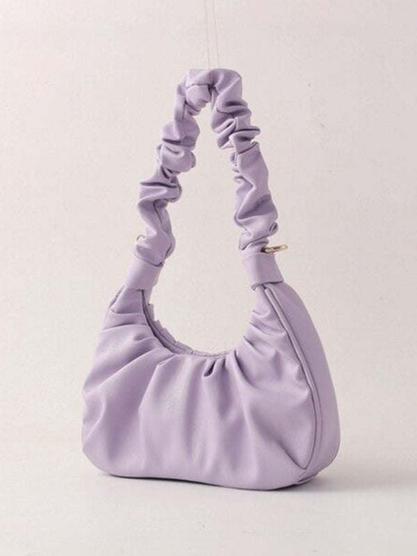 Underarm bag women's cloud pleat bag baguette one shoulder Messenger - ALL HERZ FASHIONS