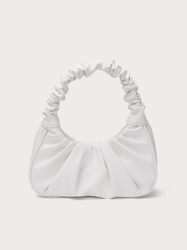 Underarm bag women's cloud pleat bag baguette one shoulder Messenger - ALL HERZ FASHIONS