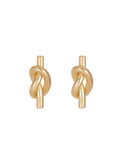 Knotted simple ins versatile retro earrings