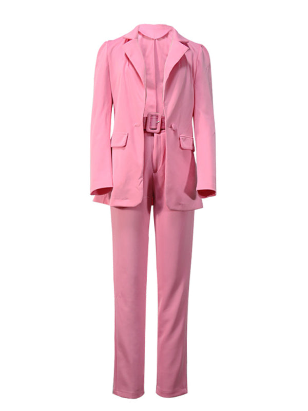 Women's fashionable temperament lapel suit - ALL HERZ FASHIONS