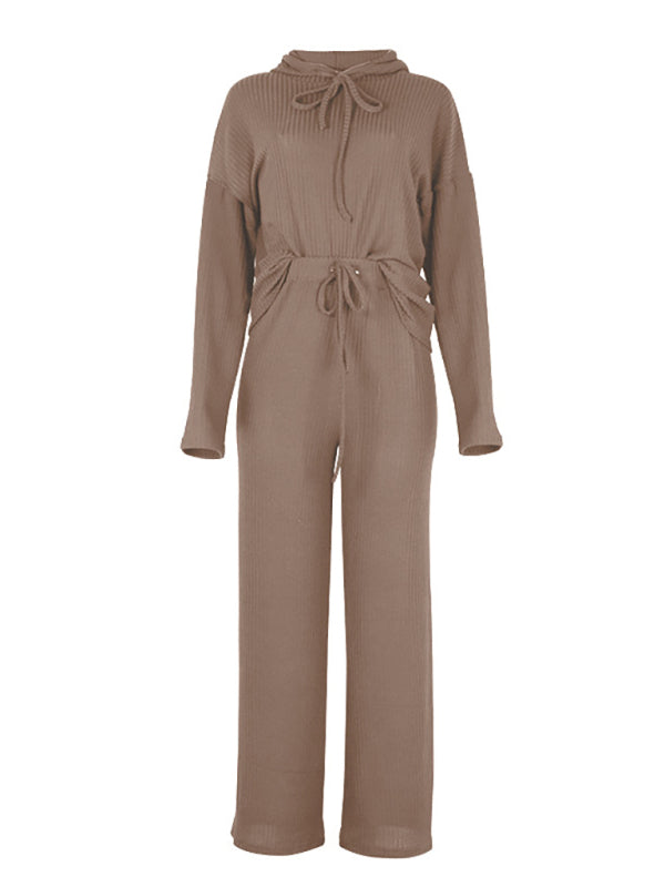 Loose Hooded Loungewear Set