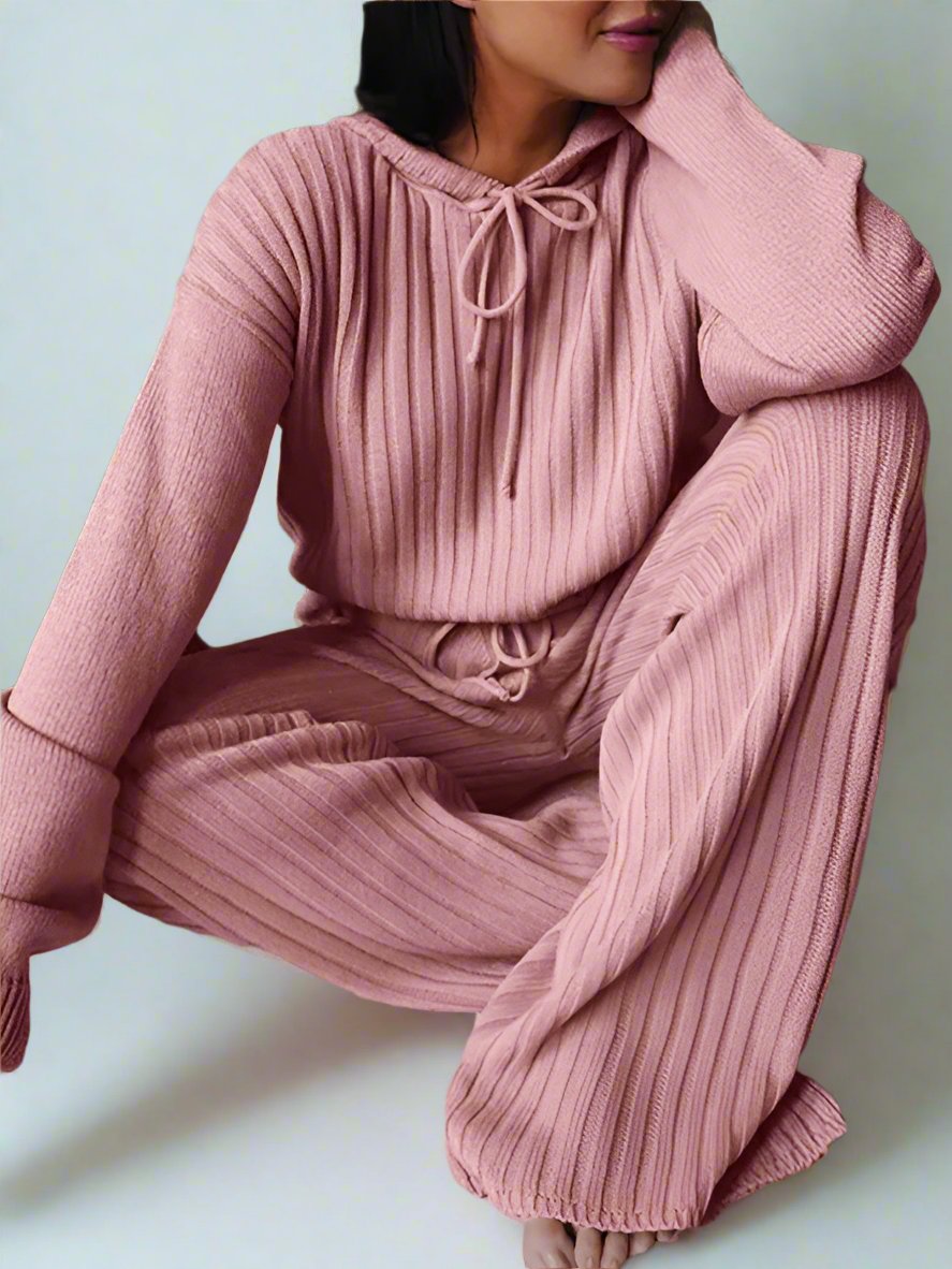 Loose Hooded Loungewear Set