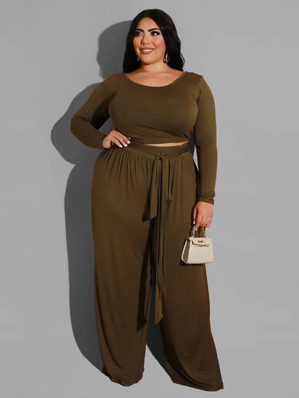 Curve Knitted Casual Two-Piece Set