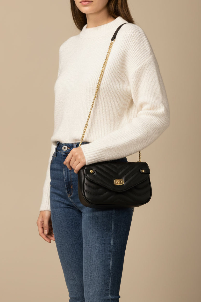 shoulder bag high sense chain messenger bag small bag - ALL HERZ FASHIONS