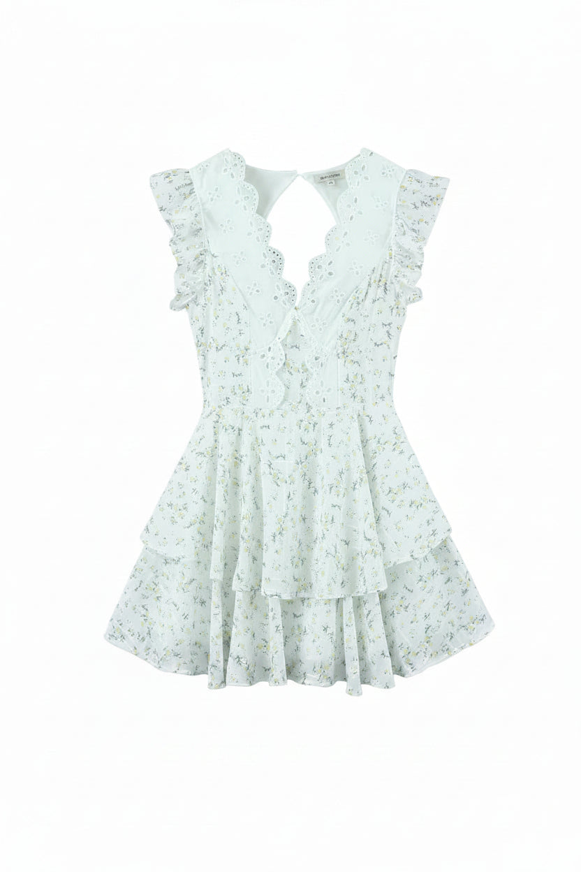 Lace Embroidered Dress - ALL HERZ FASHIONS