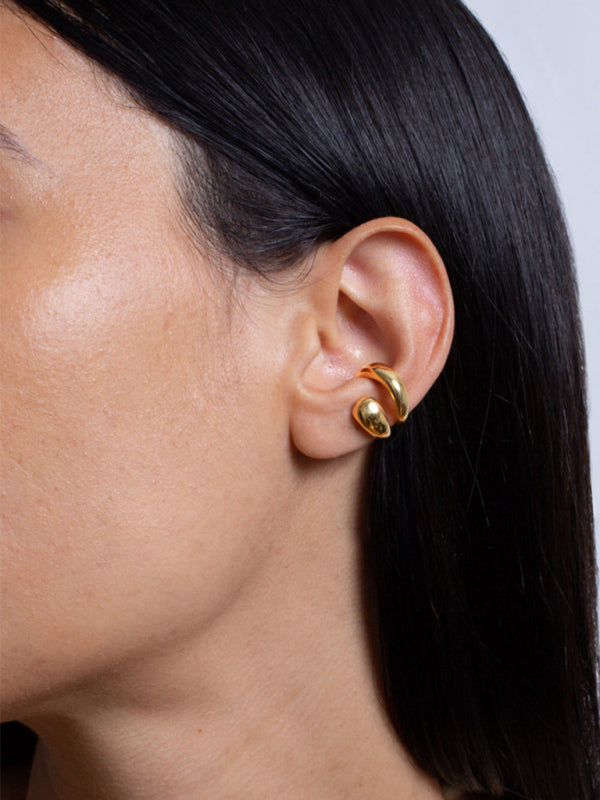 New Non piercing Double Layer Ear Clip