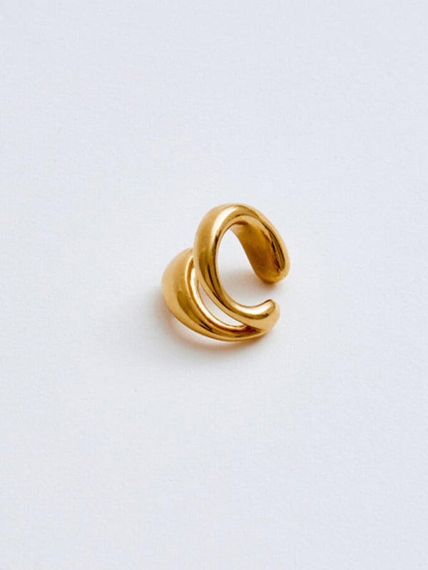New Non piercing Double Layer Ear Clip