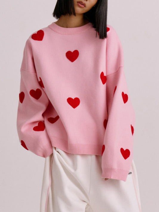 Valentine's Day Love Loose Thickened Sweater