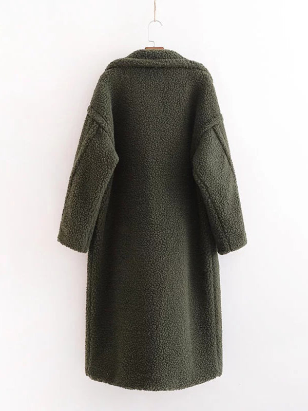 Camel Lambswool Teddy Coat