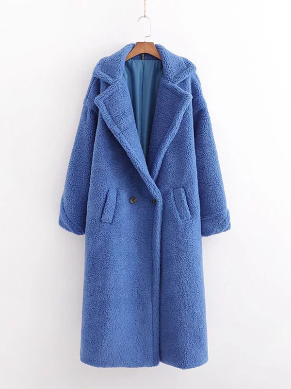 Camel Lambswool Teddy Coat