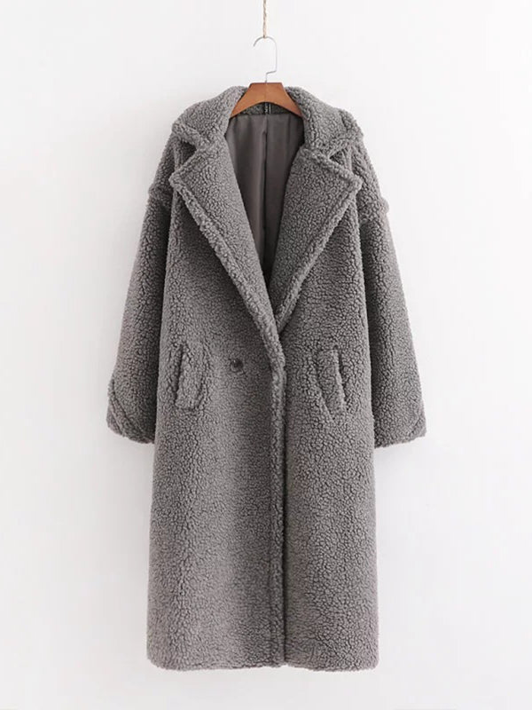 Camel Lambswool Teddy Coat