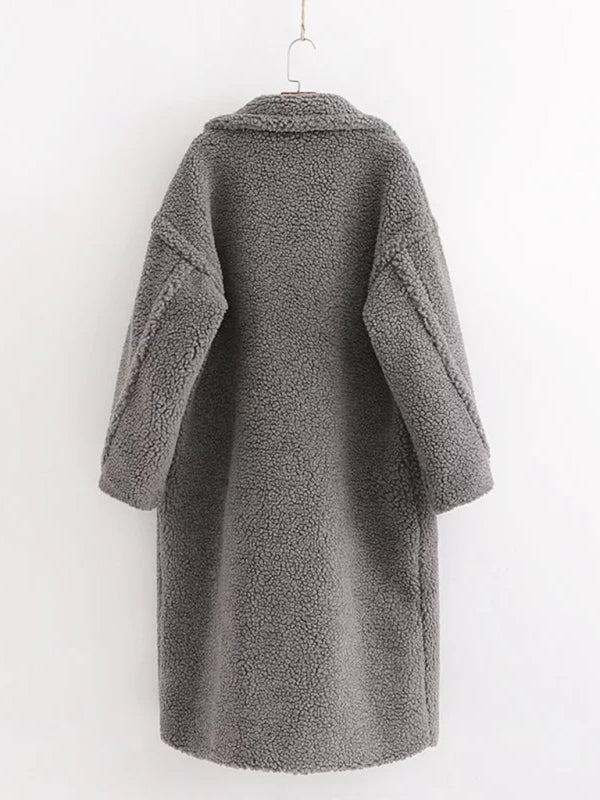 Camel Lambswool Teddy Coat